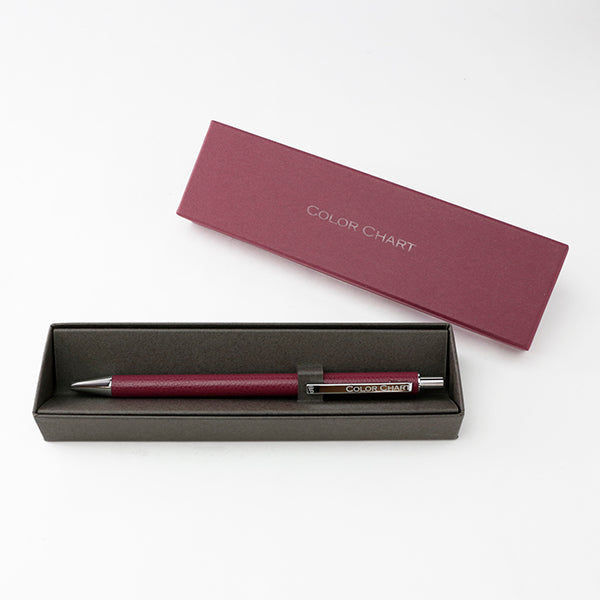 Color Chart Leather-Wrapped Ballpoint Pen