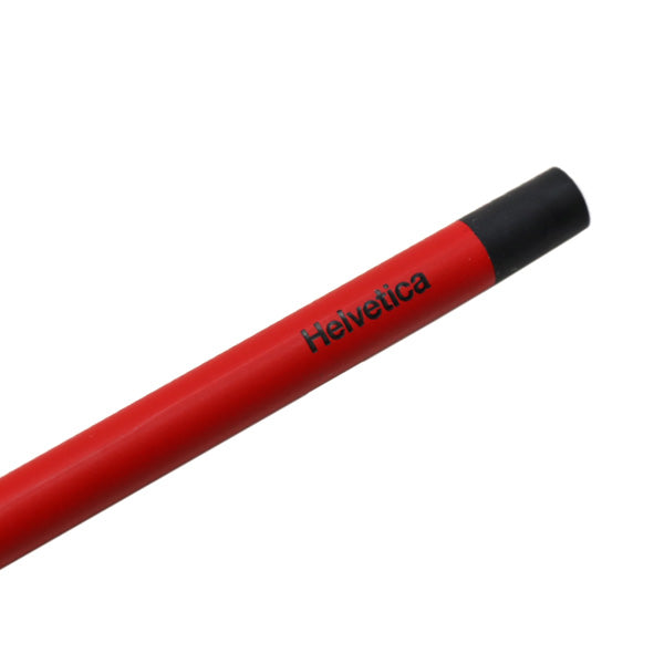 Helvetica Eaton Pencil - Red